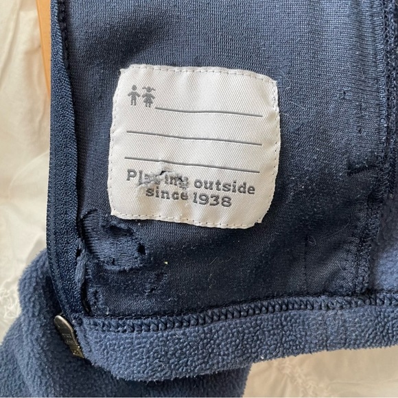 Columbia | Blue Hooded Fleece Jacket Kids XS (6/7) - Picture 8 of 8